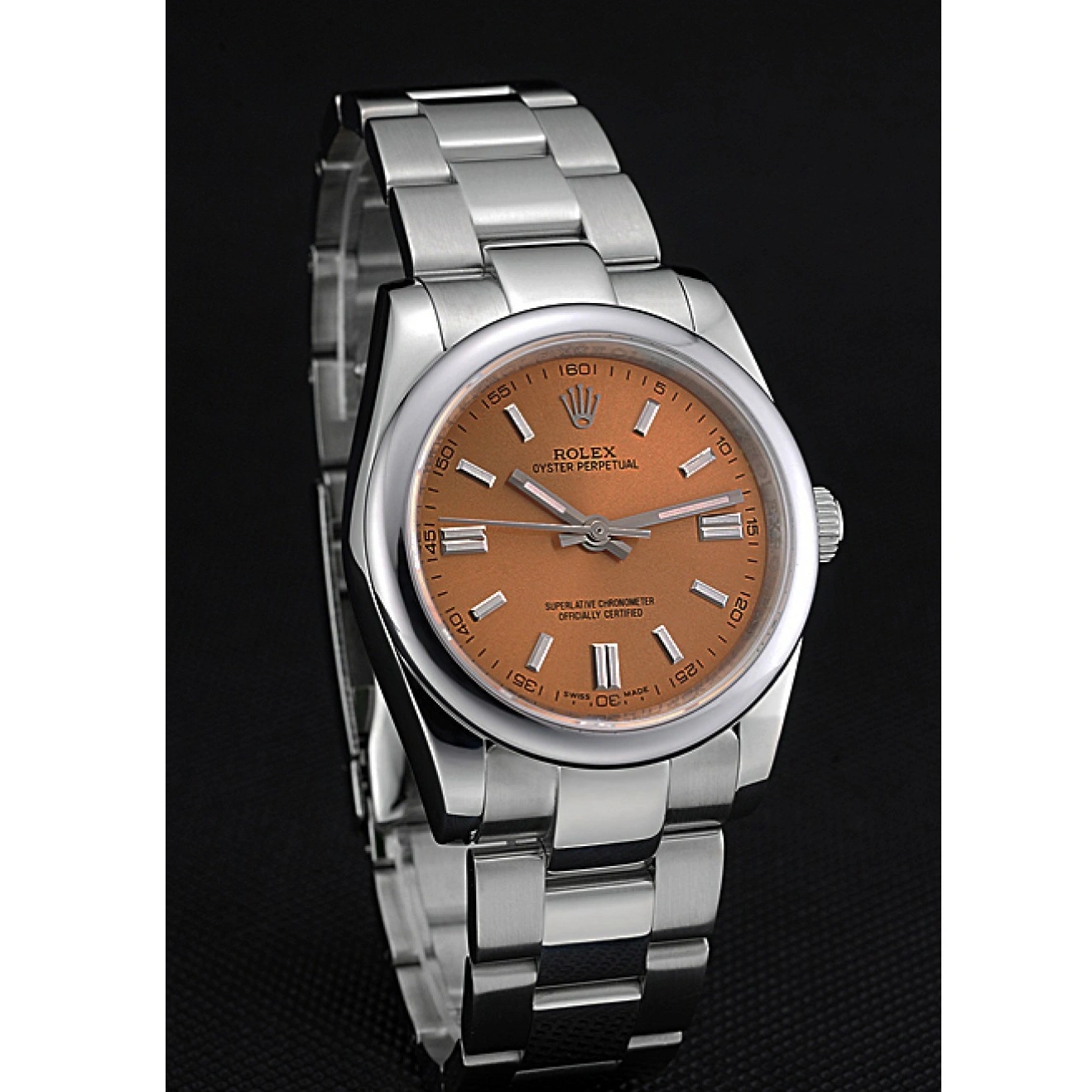 RepTime Watches 0224 Rolex Oyster Perpetual DateJust Stainless Steel Case Champagne Dial Stainless Steel Bracelet 622639