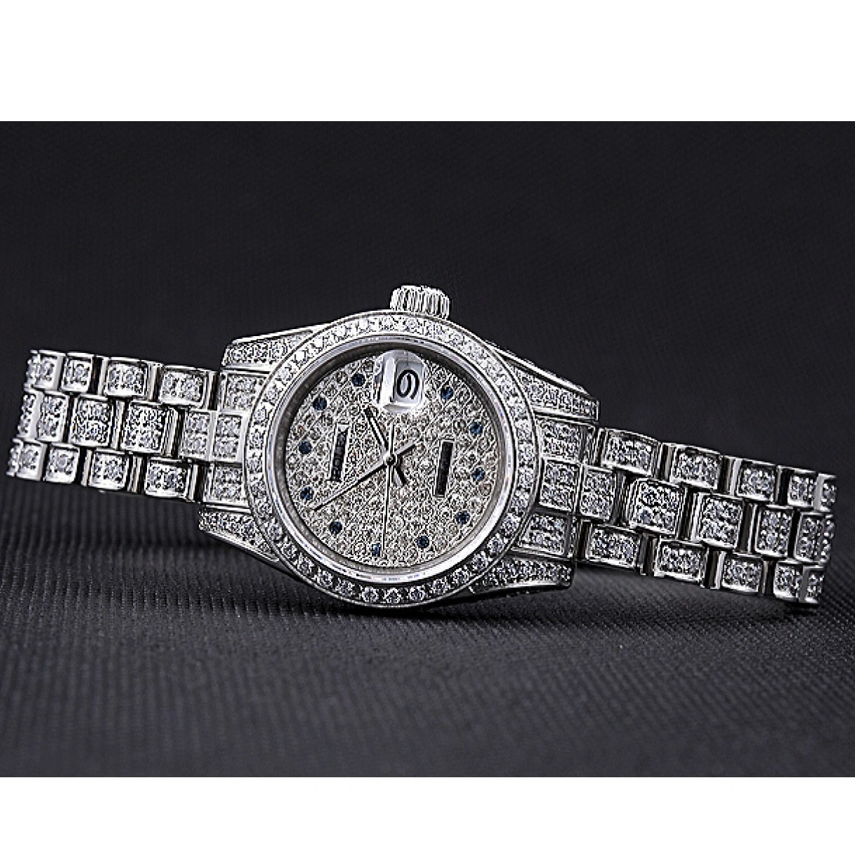 RepTime Watches 0224 Swiss Rolex DateJust Diamond Dial Stainless Steel 622022