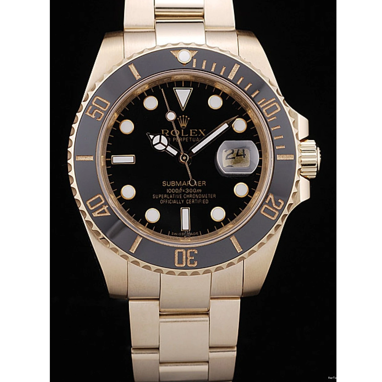 RepTime Watches 0227 Rolex Submariner Black Ceramic Bezel Black Dial 98231