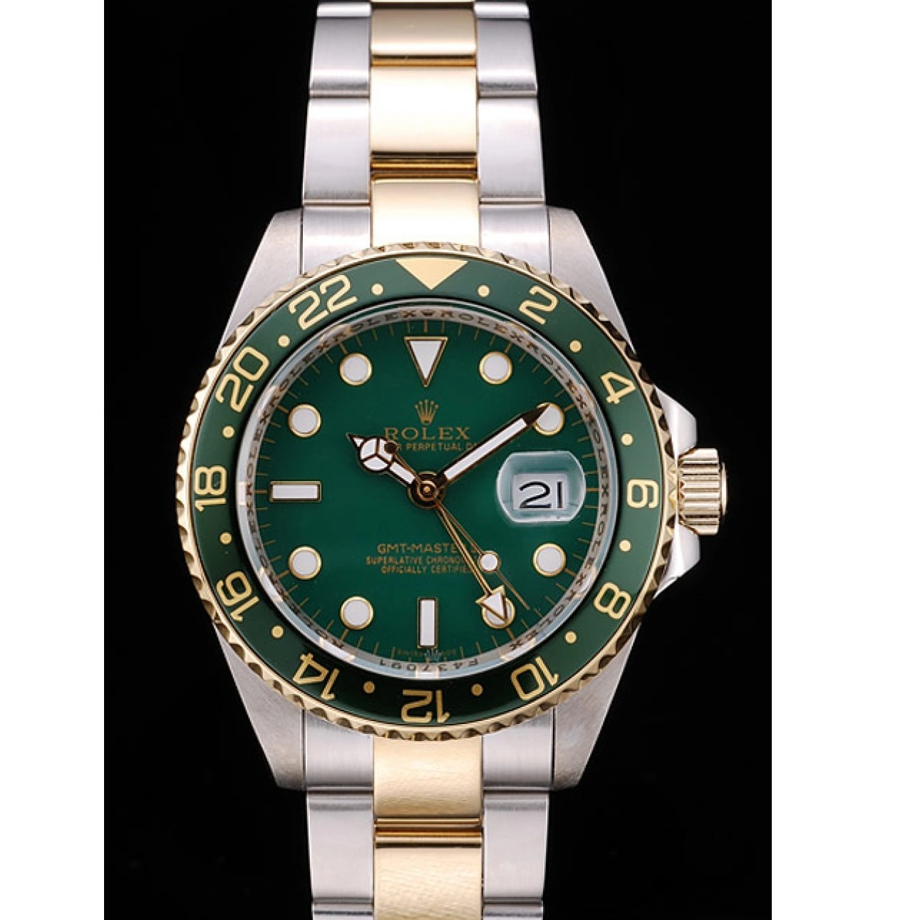 RepTime Watches 0224 Rolex GMT Master II Green Ceramic Bezel Green Dial Watch