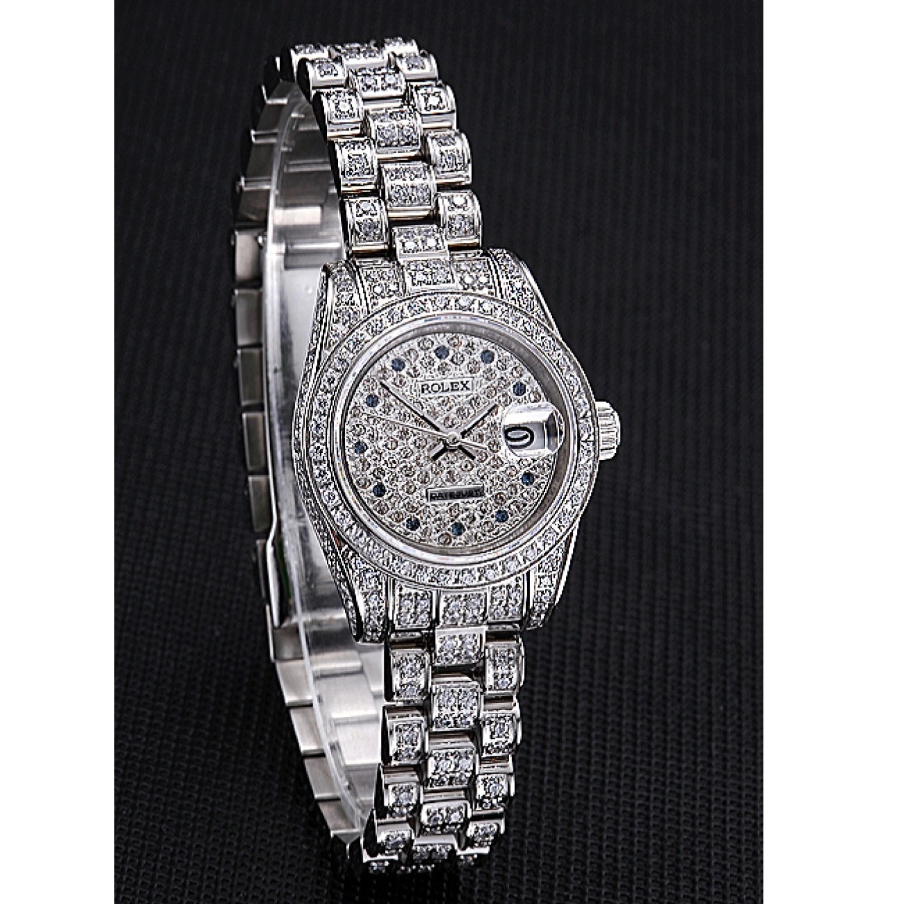 RepTime Watches 0224 Swiss Rolex DateJust Diamond Dial Stainless Steel 622022