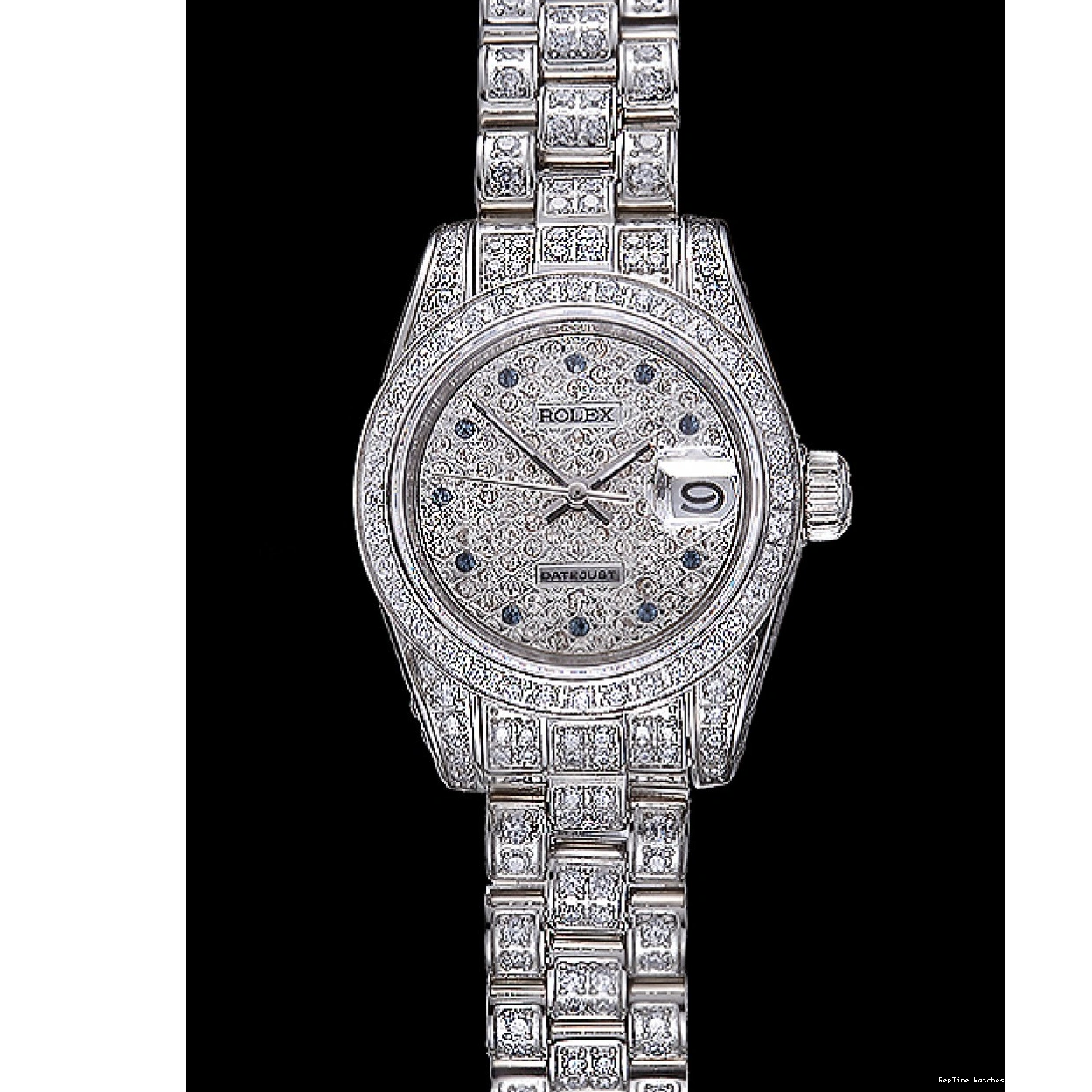 RepTime Watches 0224 Swiss Rolex DateJust Diamond Dial Stainless Steel 622022