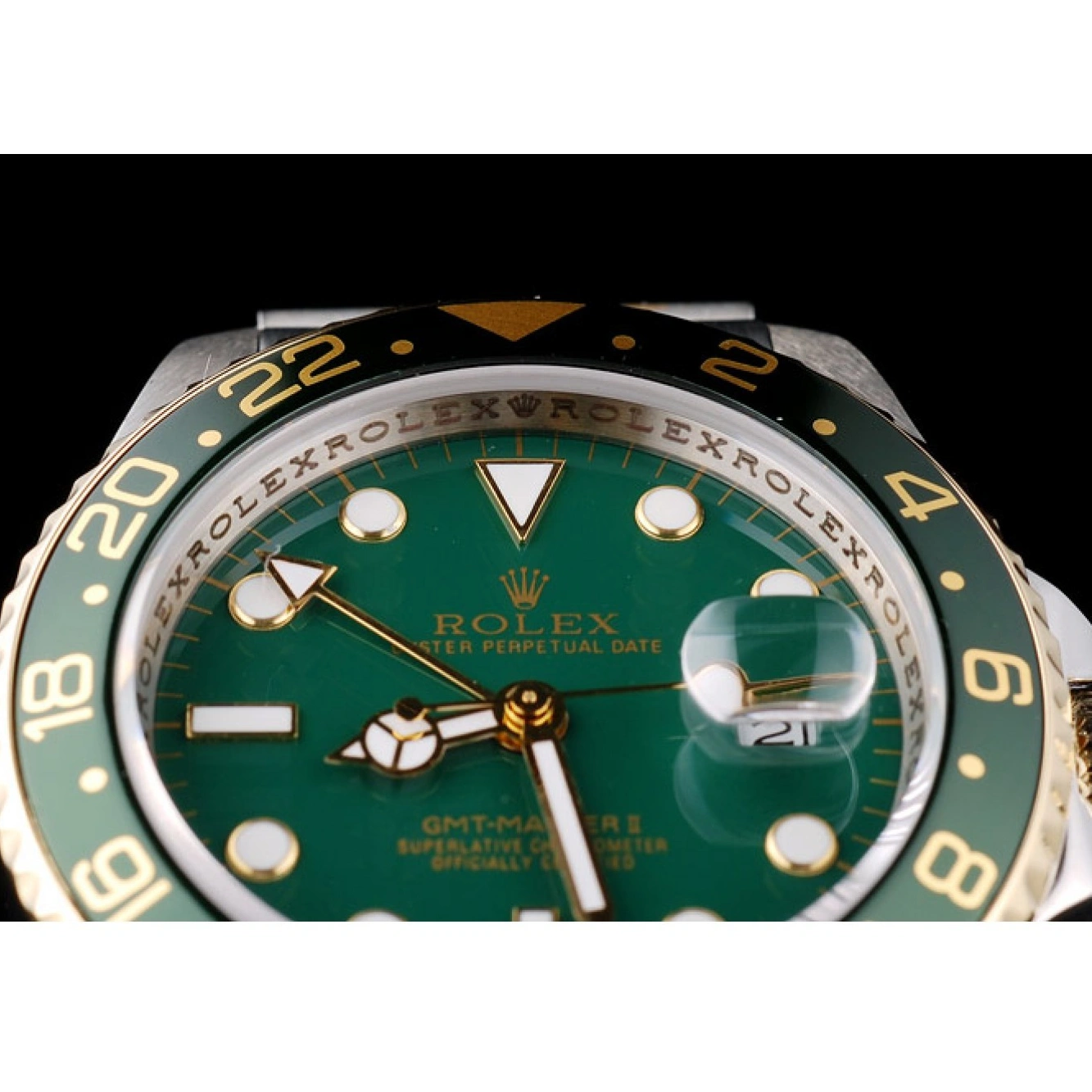 RepTime Watches 0224 Rolex GMT Master II Green Ceramic Bezel Green Dial Watch