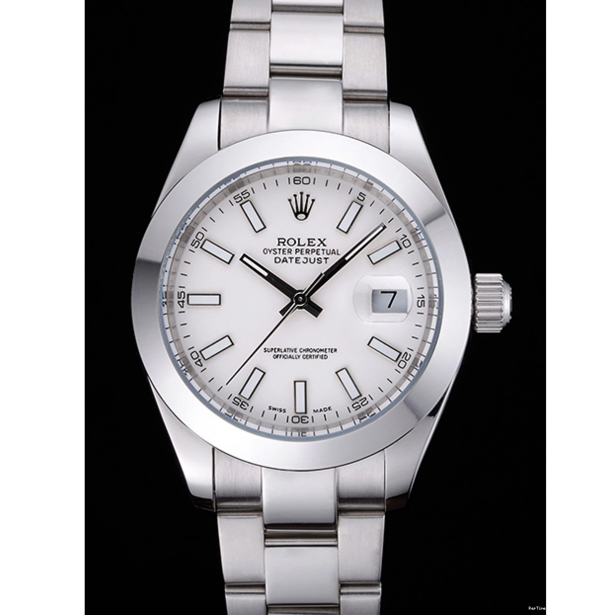 RepTime Watches 0224 Rolex Datejust Stainless Steel Case White Dial 622266