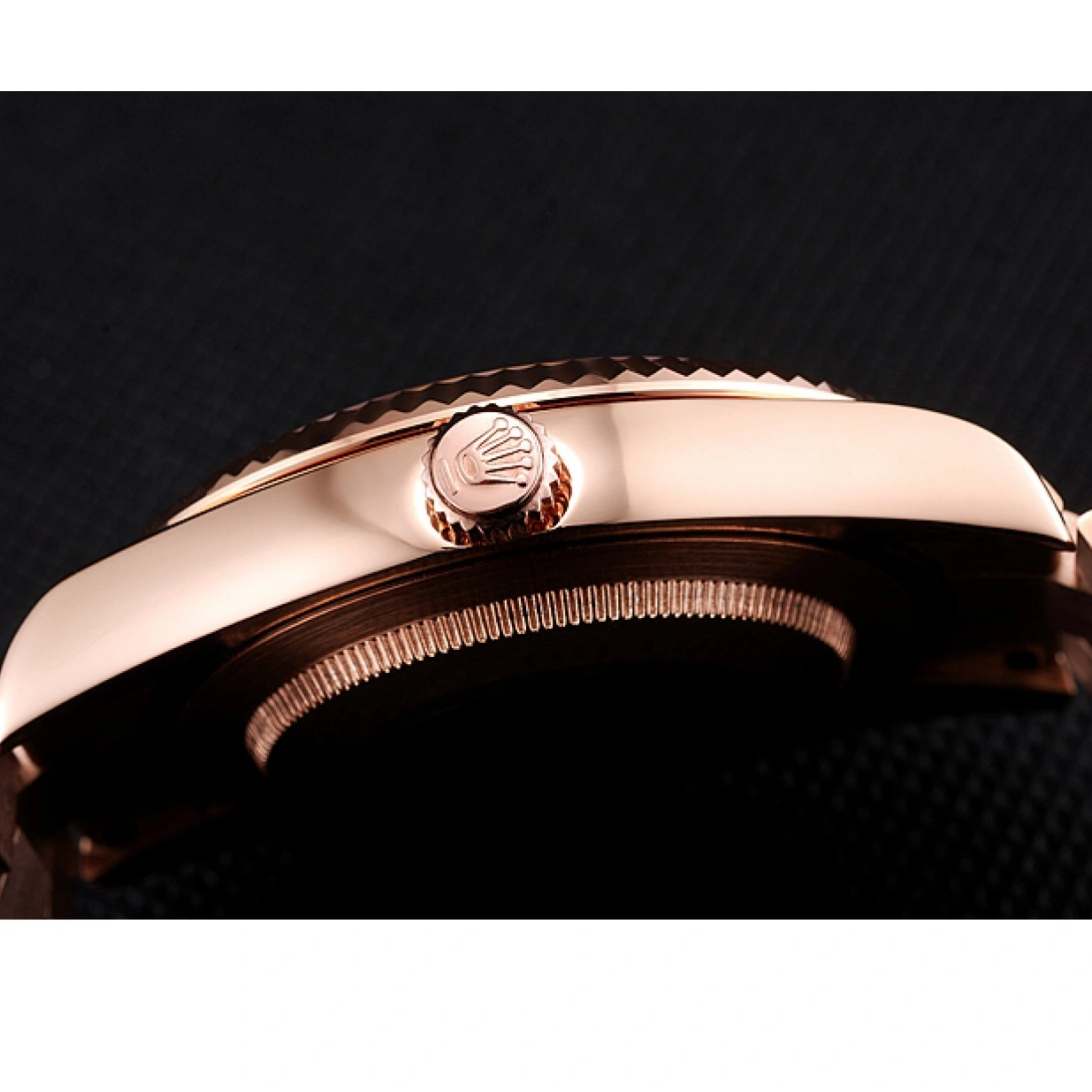 RepTime Watches 0221 Swiss Rolex Day Date 40 Rose Gold Etched Dial Rose Gold Case And Bracelet