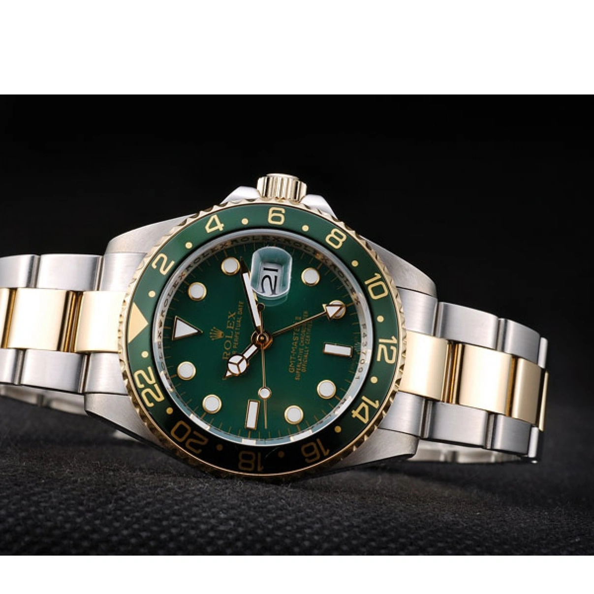 RepTime Watches 0213 Rolex GMT Master II Green Ceramic Bezel Green Dial Watch