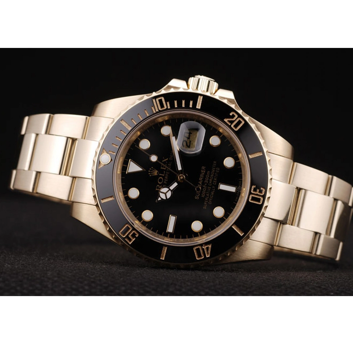 RepTime Watches 0227 Rolex Submariner Black Ceramic Bezel Black Dial 98231