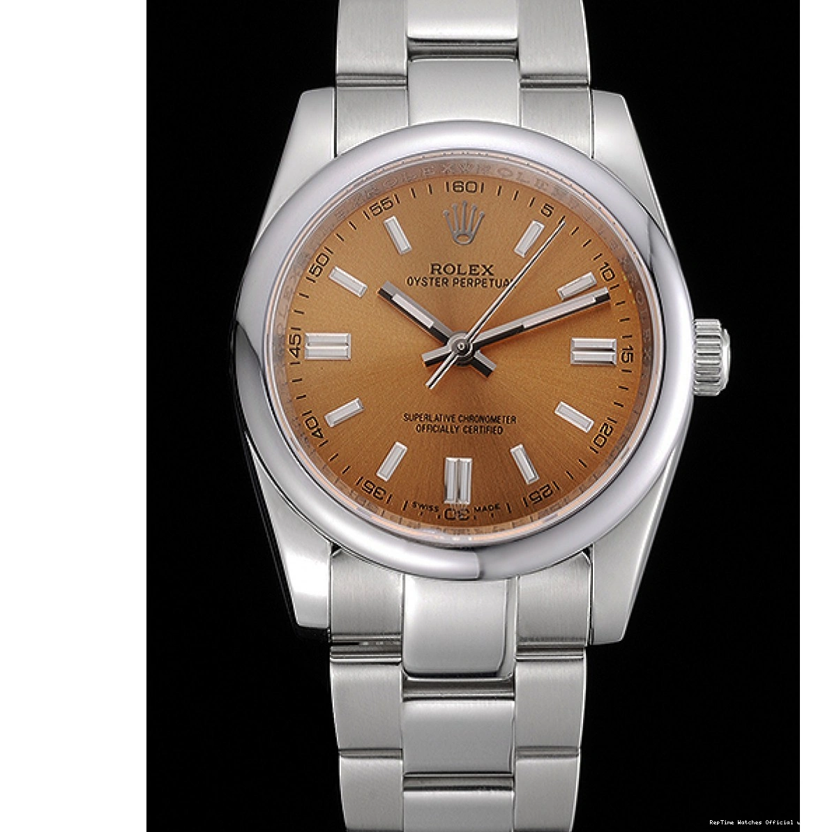 RepTime Watches 0217 Rolex Oyster Perpetual DateJust Stainless Steel Case Champagne Dial Stainless Steel Bracelet 622639