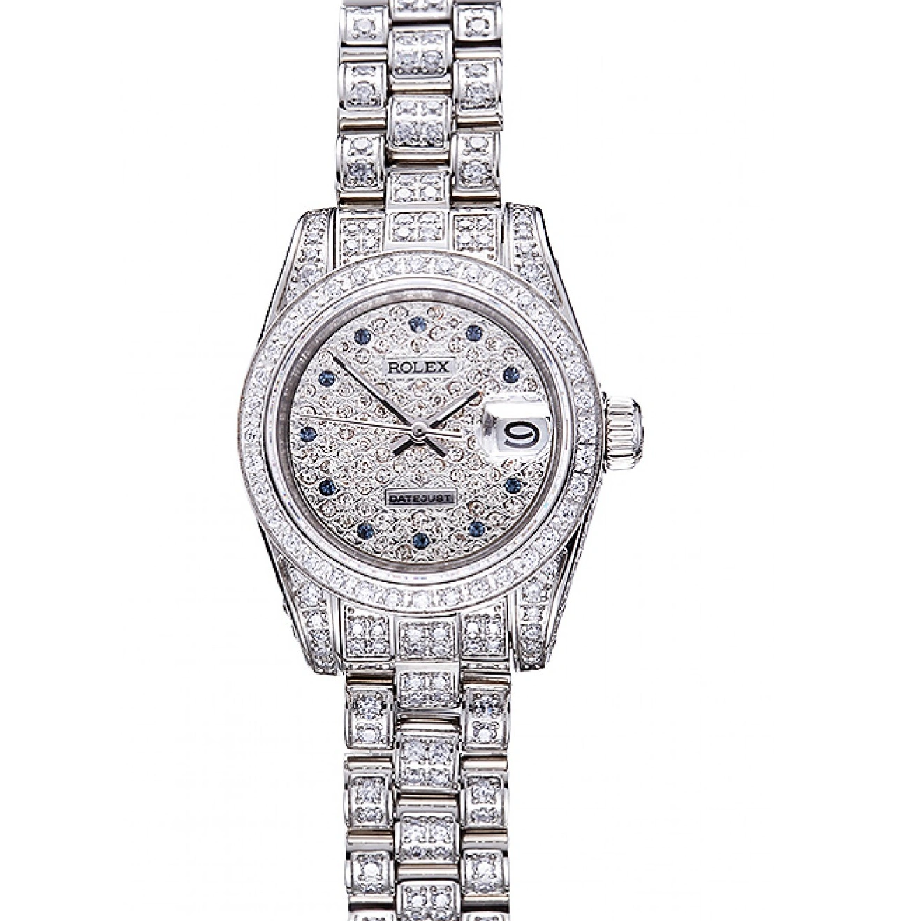 RepTime Watches 0224 Swiss Rolex DateJust Diamond Dial Stainless Steel 622022