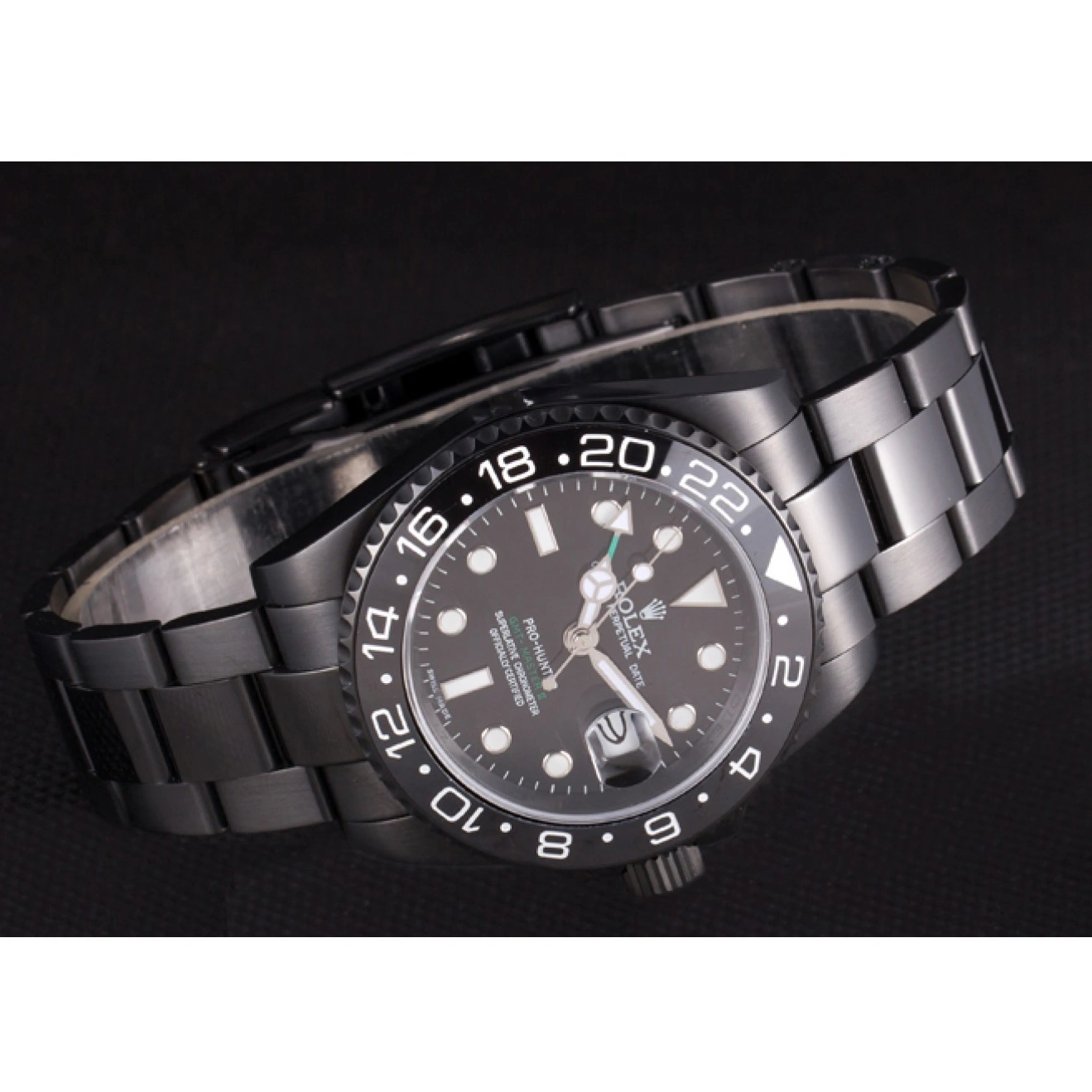 RepTime Watches 0219 Rolex GMT Master II Full PVD Pro-Hunter Edition