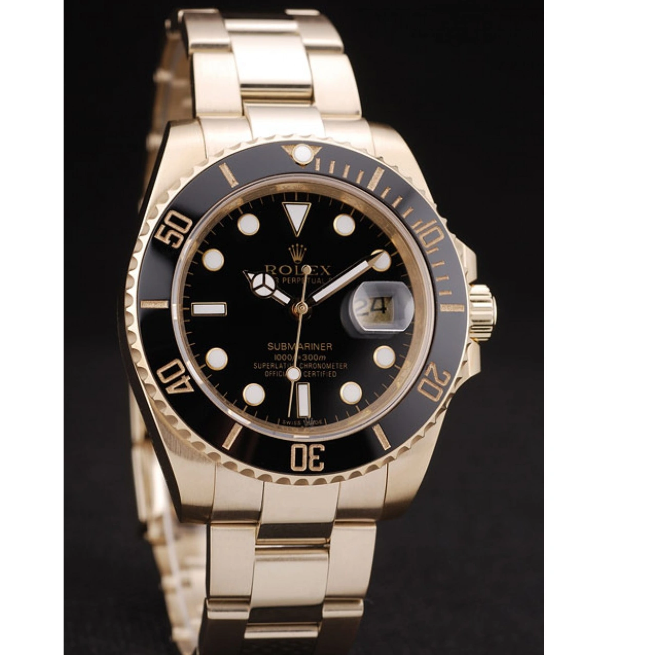 RepTime Watches 0227 Rolex Submariner Black Ceramic Bezel Black Dial 98231