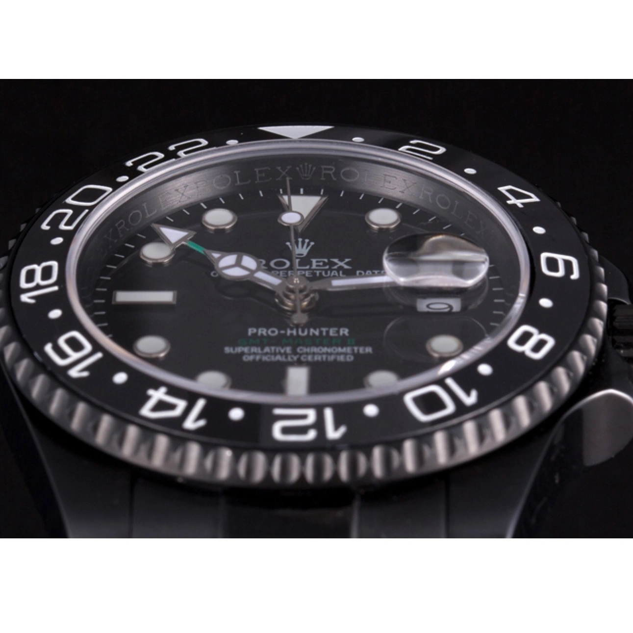 RepTime Watches 0219 Rolex GMT Master II Full PVD Pro-Hunter Edition