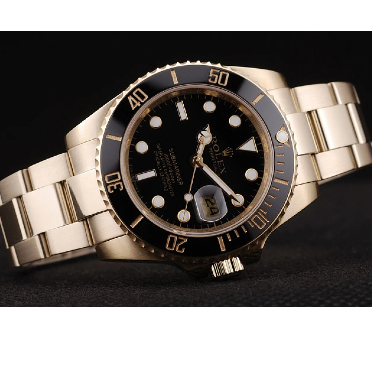 RepTime Watches 0227 Rolex Submariner Black Ceramic Bezel Black Dial 98231