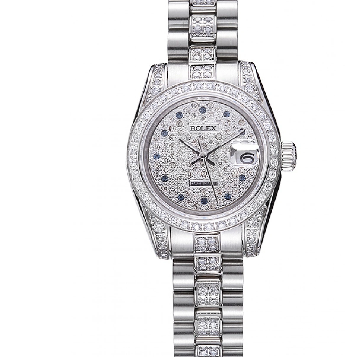 RepTime Watches 0218 Swiss Rolex DateJust Diamond Dial Stainless Steel 622021