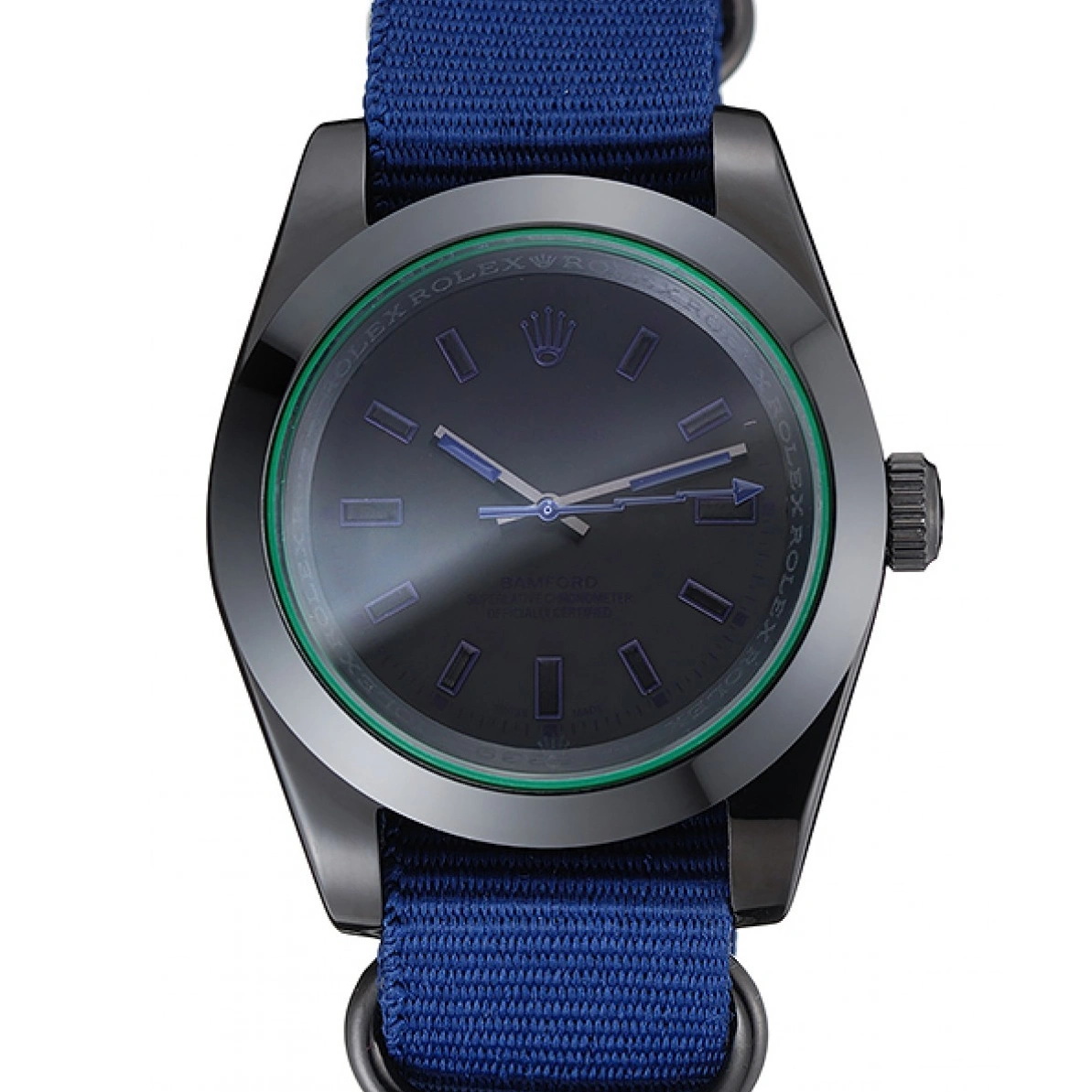 RepTime Watches 0225 Rolex Milgauss Bamford Blue Nylon Strap 622005