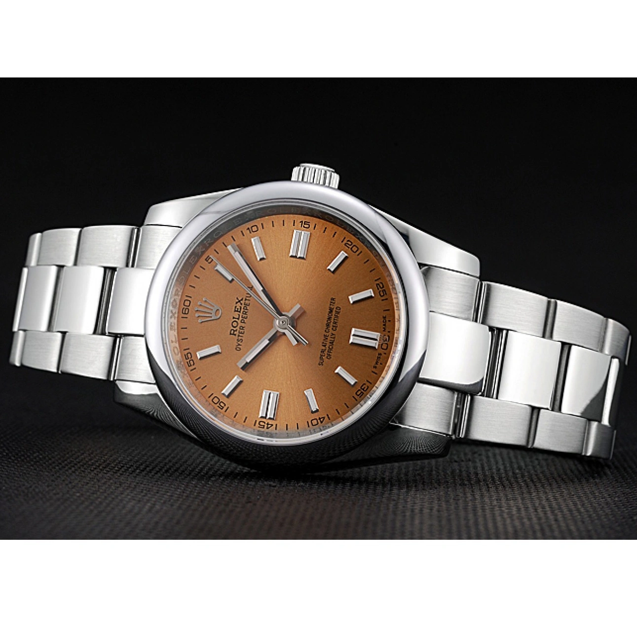 RepTime Watches 0217 Rolex Oyster Perpetual DateJust Stainless Steel Case Champagne Dial Stainless Steel Bracelet 622639