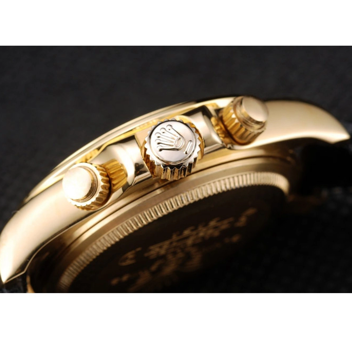 RepTime Watches 0211 Rolex Daytona Lady Gold Case Crystal Studded Bezel Crystal Studded Dial 98238