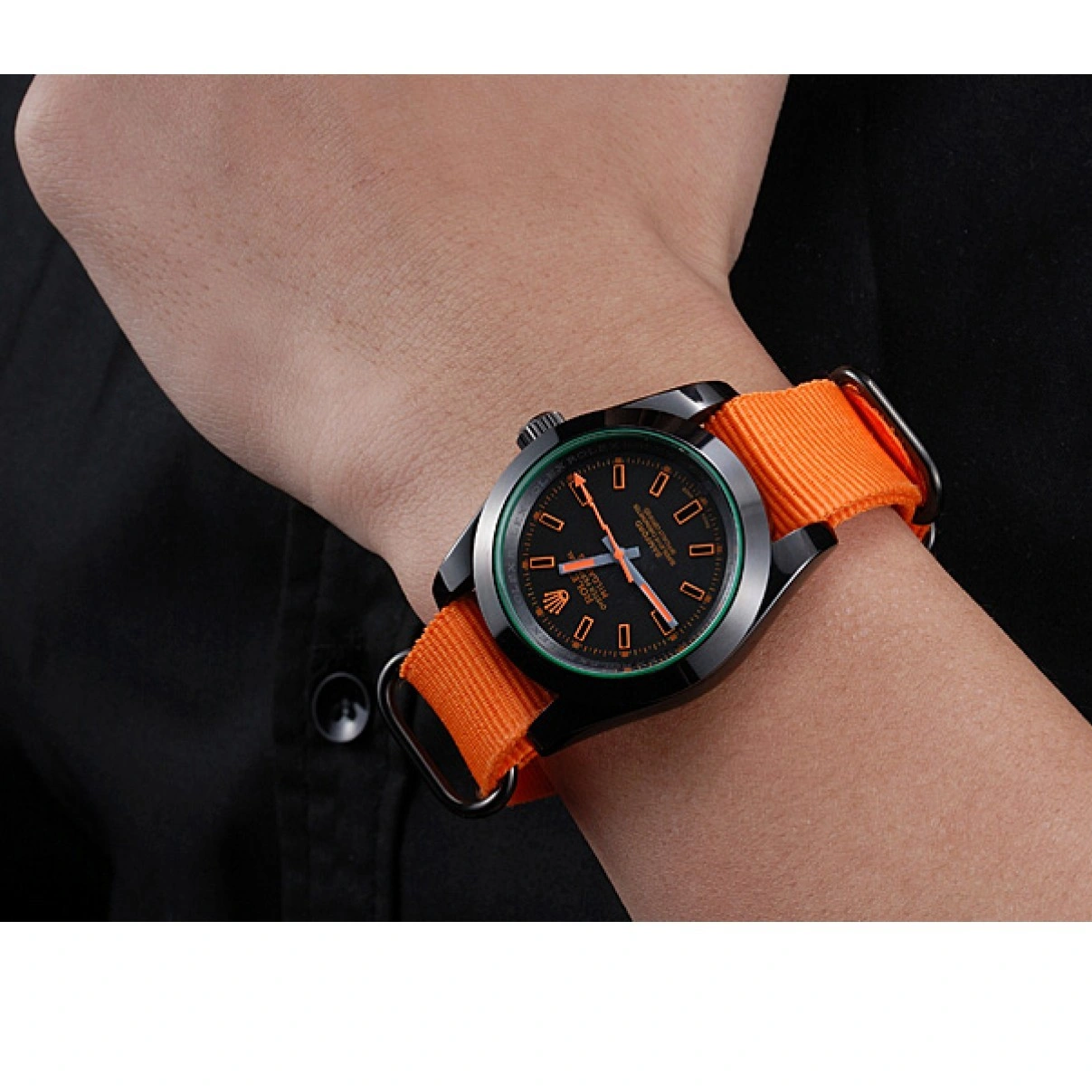 RepTime Watches 0213 Rolex Milgauss Bamford Orange Nylon Strap 622003