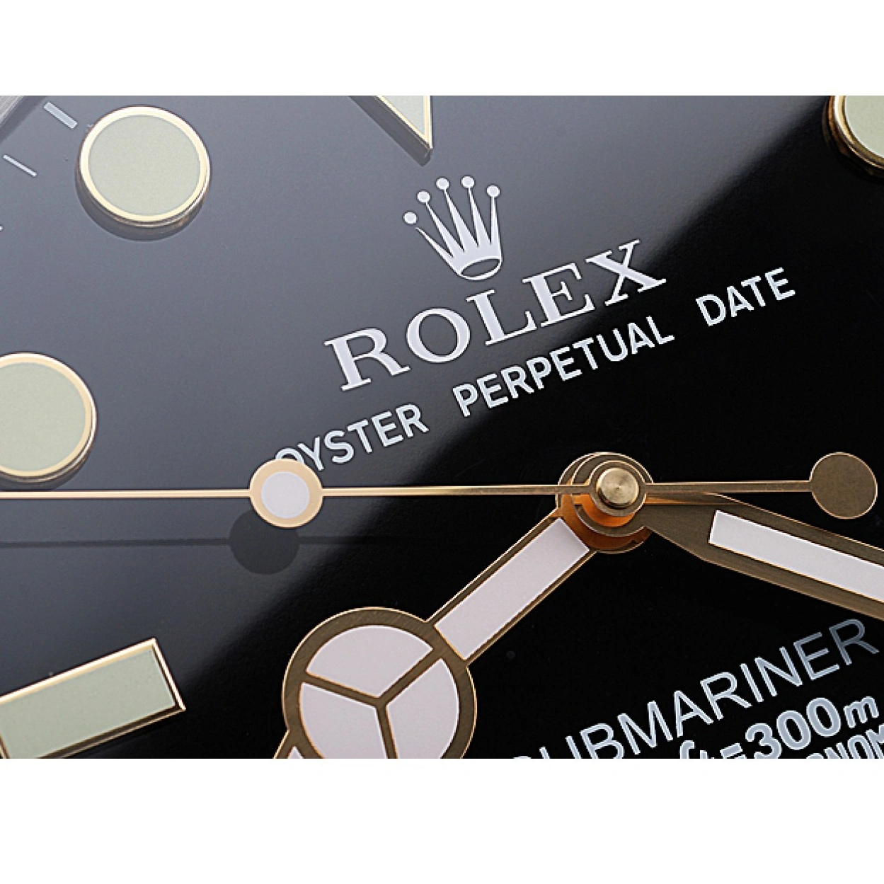 RepTime Watches 0219 Rolex Submariner Wall Clock Black-Gold 622476