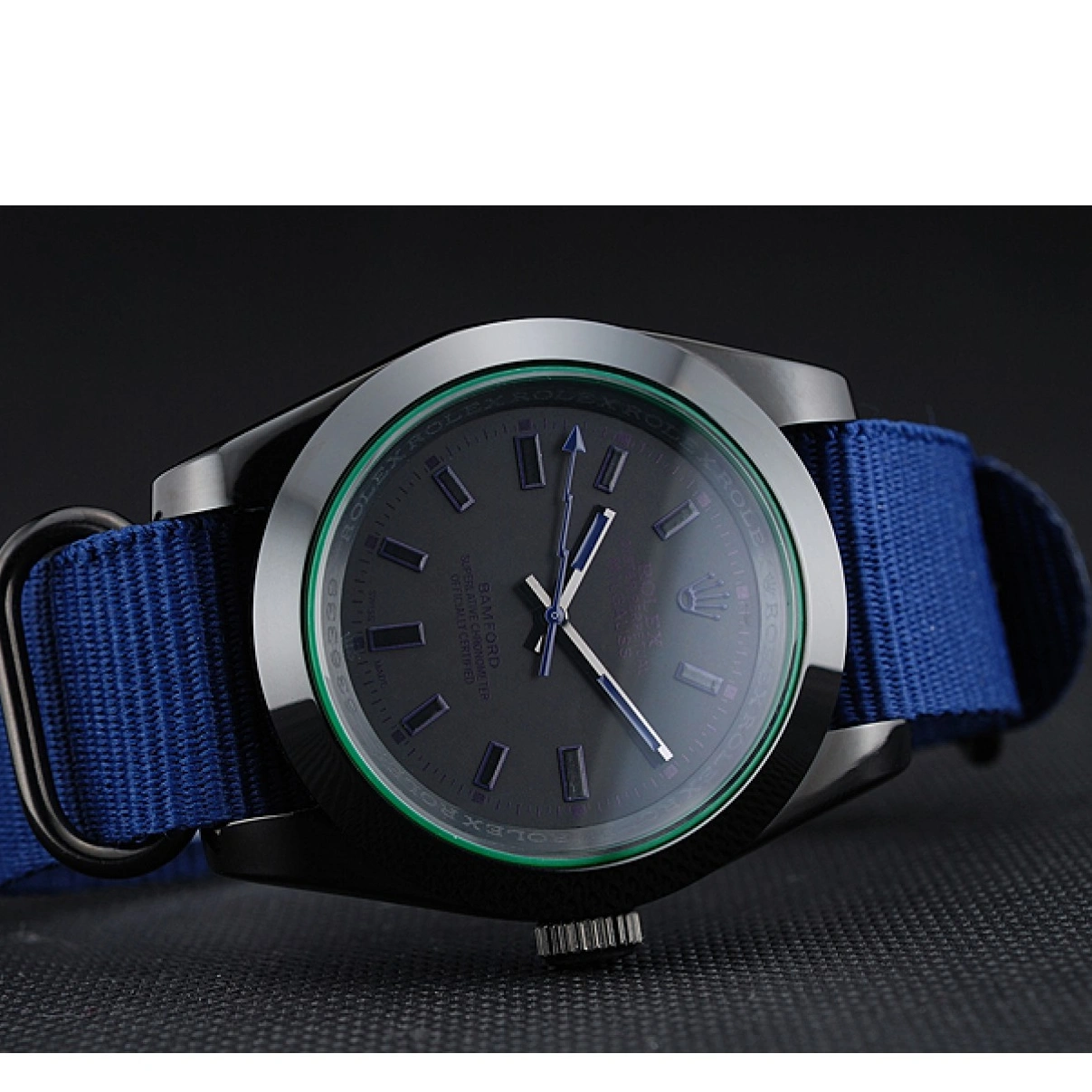 RepTime Watches 0225 Rolex Milgauss Bamford Blue Nylon Strap 622005