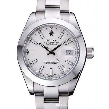 RepTime Watches 0224 Rolex Datejust Stainless Steel Case White Dial 622266