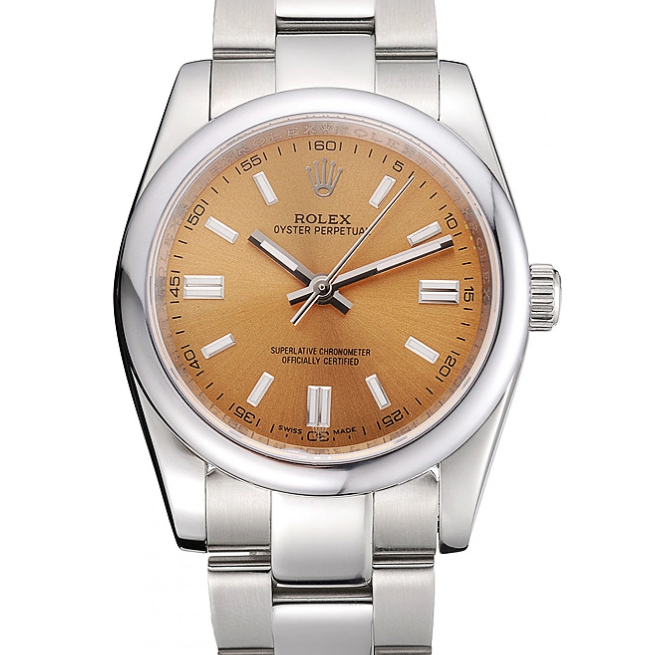 RepTime Watches 0224 Rolex Oyster Perpetual DateJust Stainless Steel Case Champagne Dial Stainless Steel Bracelet 622639