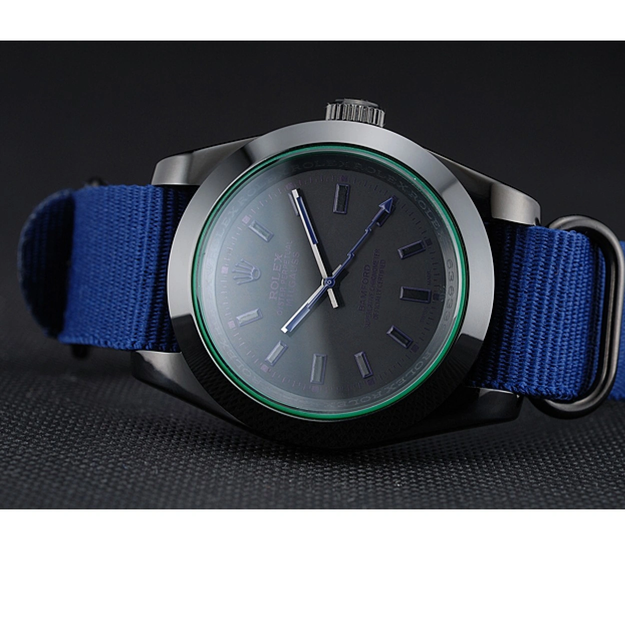 RepTime Watches 0225 Rolex Milgauss Bamford Blue Nylon Strap 622005