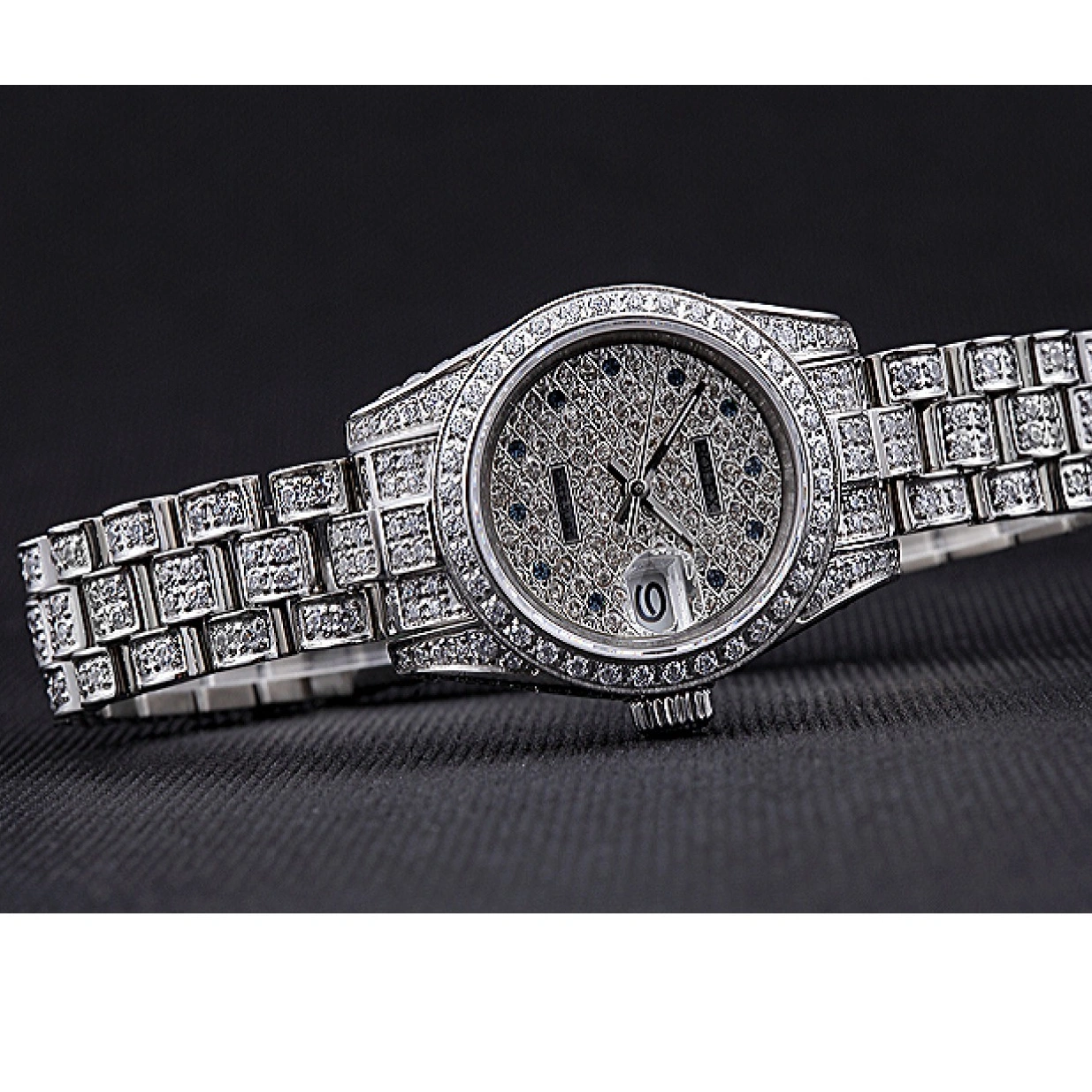 RepTime Watches 0224 Swiss Rolex DateJust Diamond Dial Stainless Steel 622022