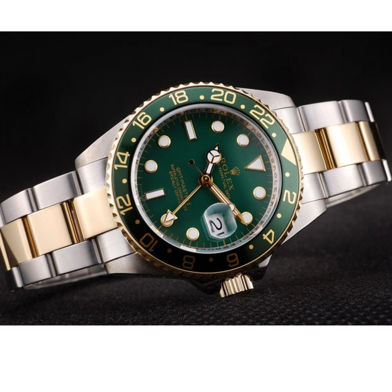 RepTime Watches 0224 Rolex GMT Master II Green Ceramic Bezel Green Dial Watch