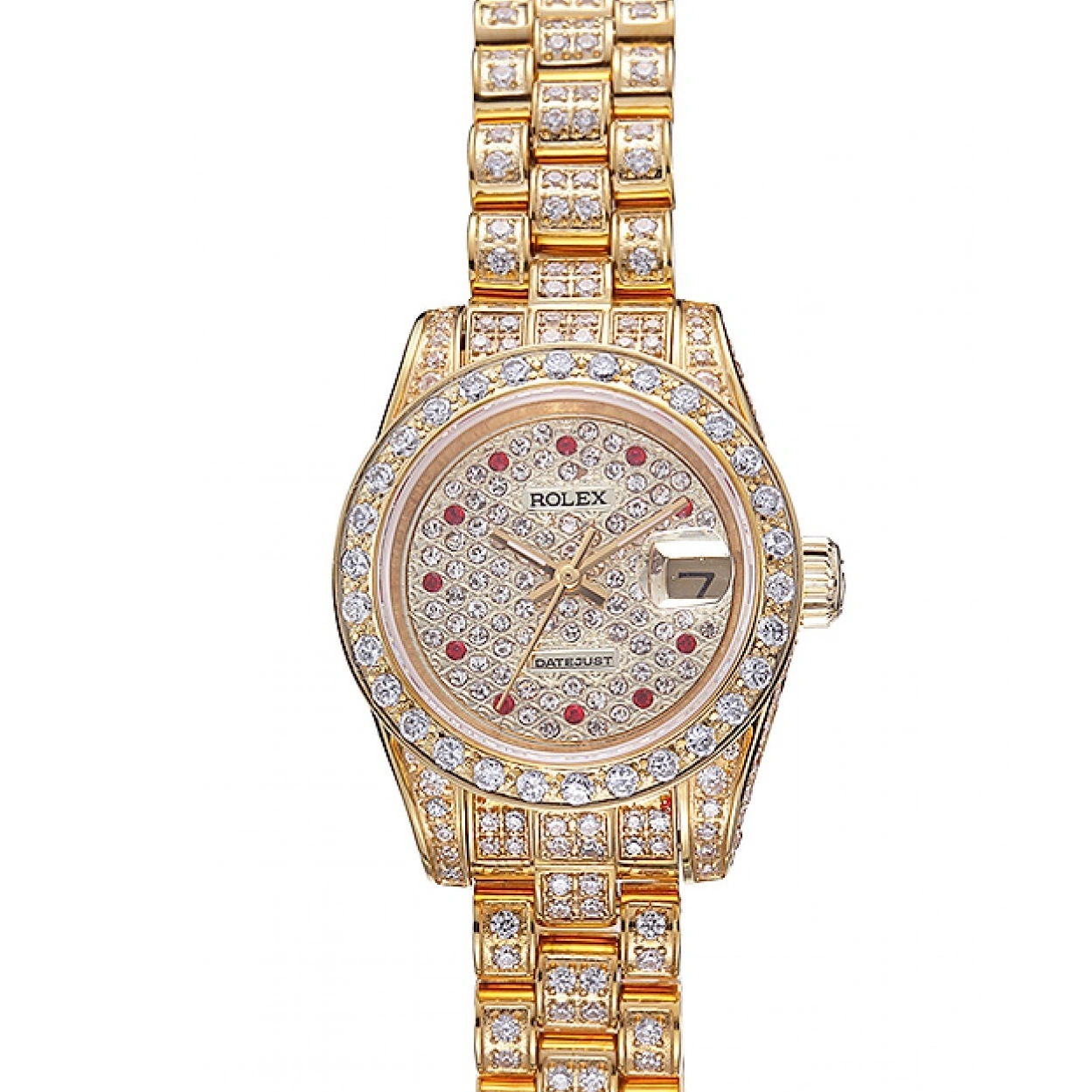 RepTime Watches 0210 Swiss Rolex DateJust Diamond Dial Gold 622024