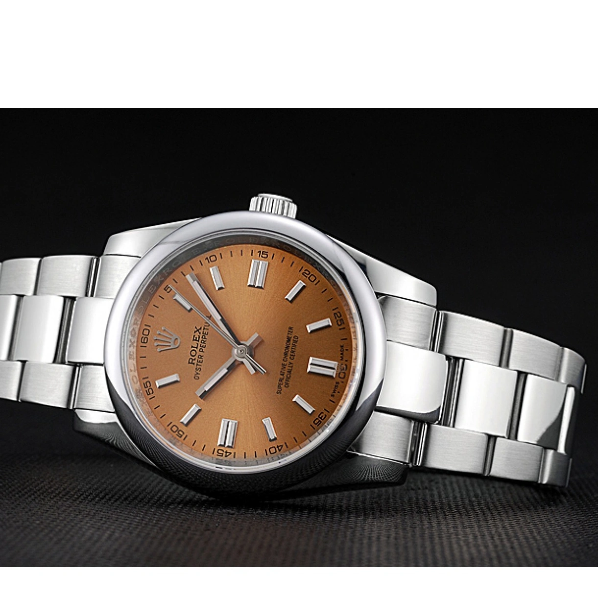 RepTime Watches 0224 Rolex Oyster Perpetual DateJust Stainless Steel Case Champagne Dial Stainless Steel Bracelet 622639