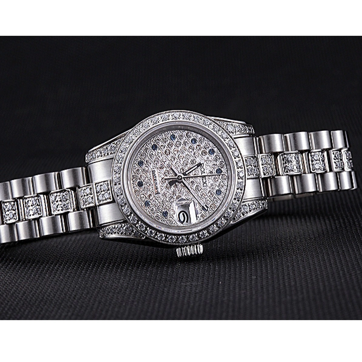 RepTime Watches 0227 Swiss Rolex DateJust Diamond Dial Stainless Steel 622021