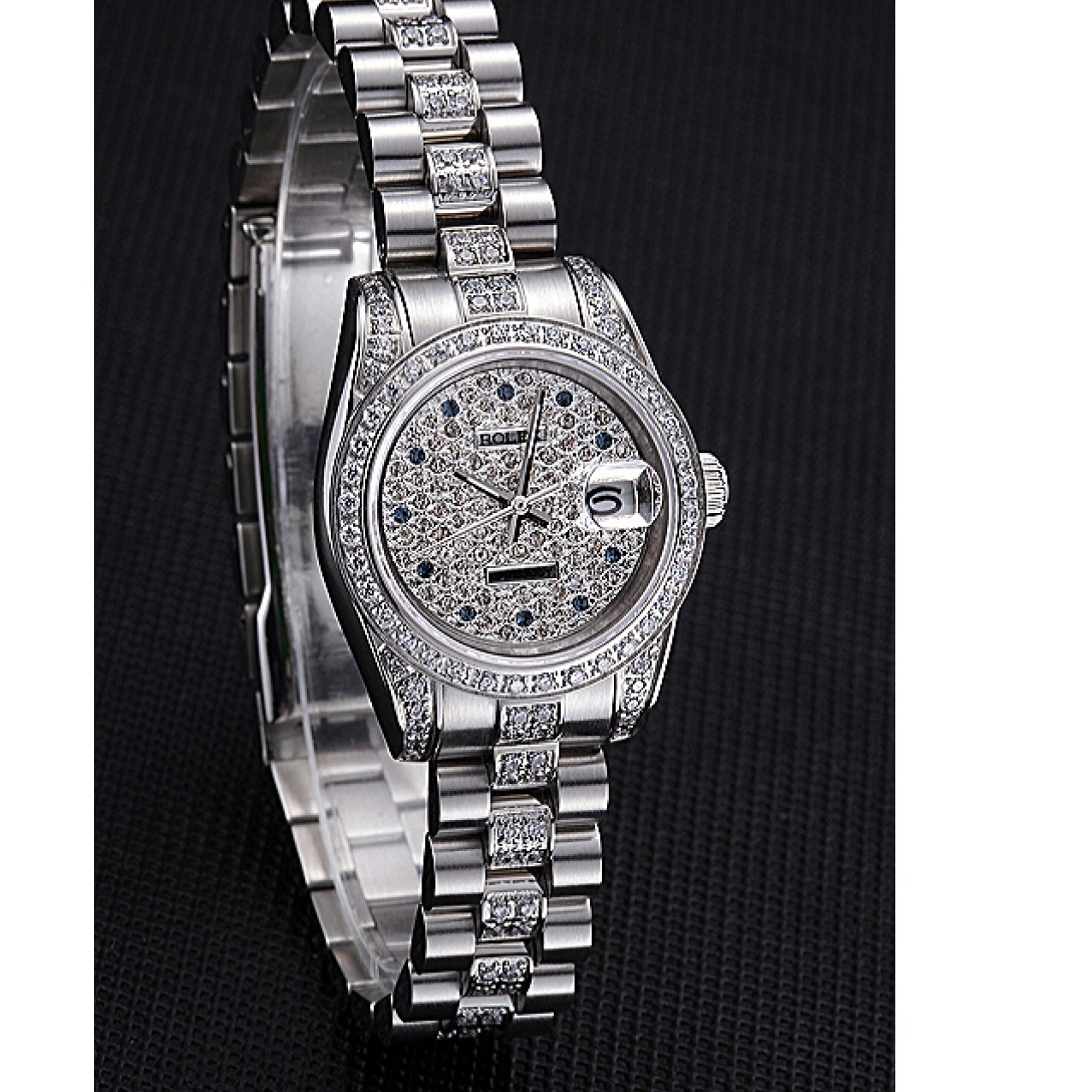 RepTime Watches 0218 Swiss Rolex DateJust Diamond Dial Stainless Steel 622021