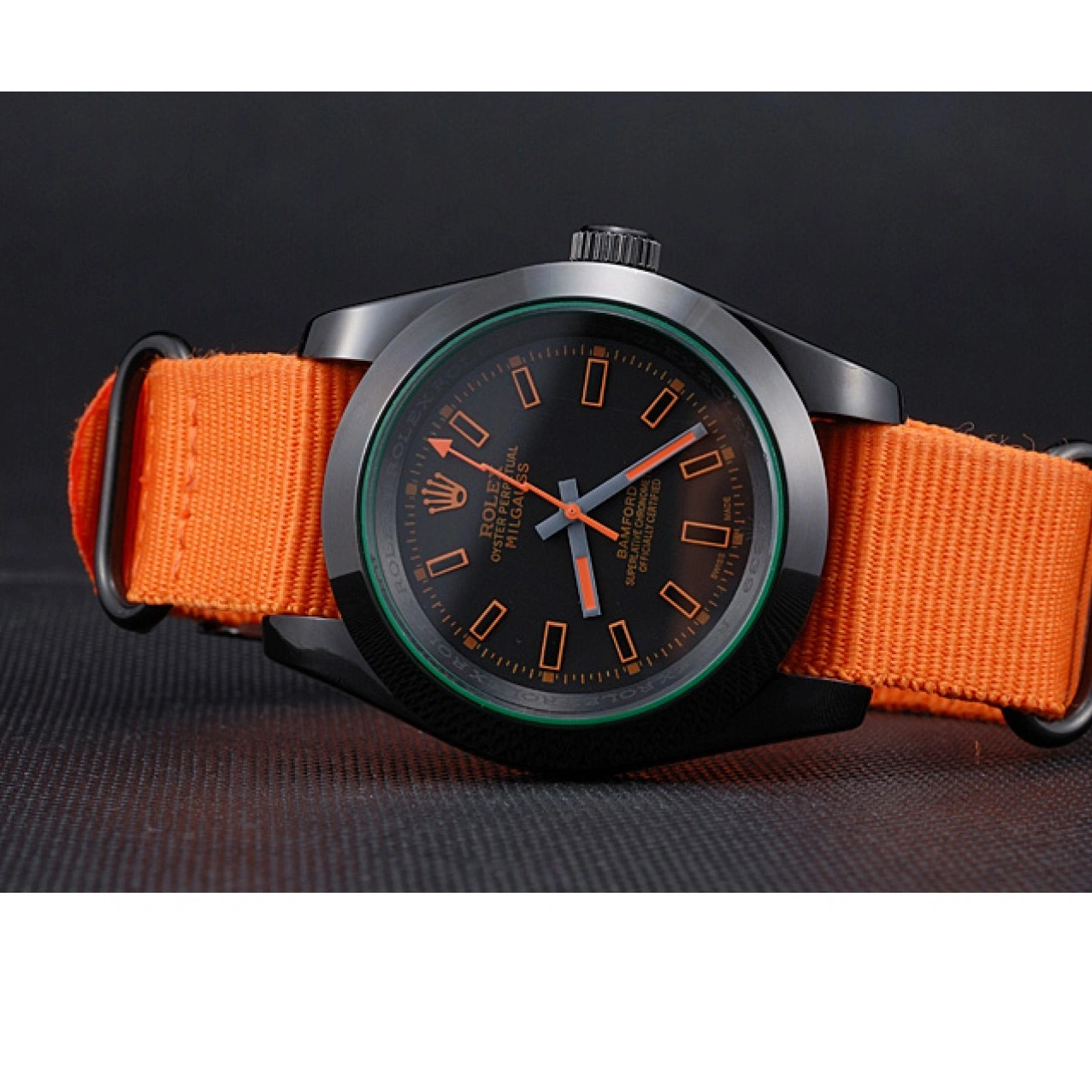 RepTime Watches 0213 Rolex Milgauss Bamford Orange Nylon Strap 622003