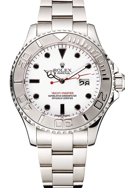 RepTime Watches 0216 Rolex Yacht-Master White Dial Stainless Steel Case And Bracelet