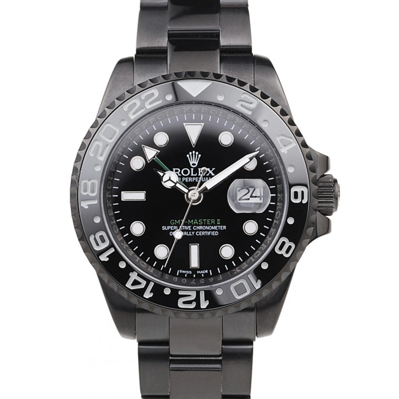 RepTime Watches 0219 Rolex GMT Master II Full PVD Pro-Hunter Edition