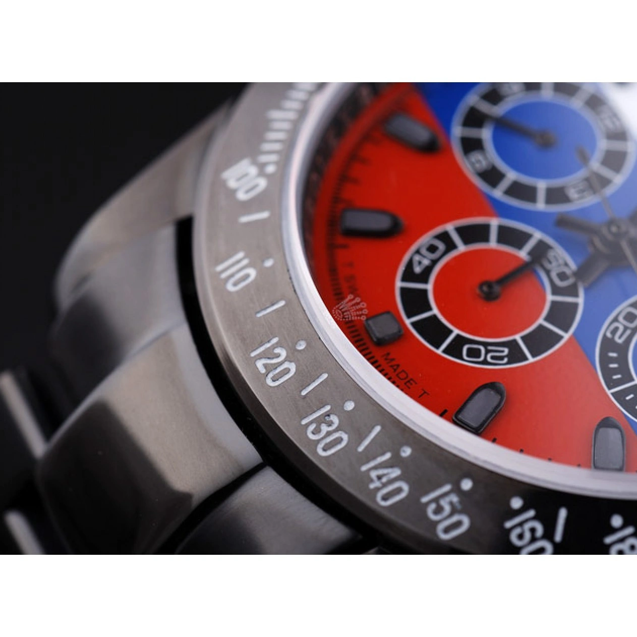 RepTime Watches 0213 Rolex Cosmograph Daytona Black Bracelet Russian Flag Dial 7472