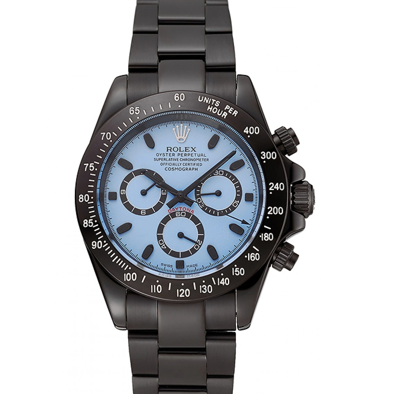 0314 Rolex Daytona Midnight Blue Dial Black Staineless Steel Bracelet 1454022