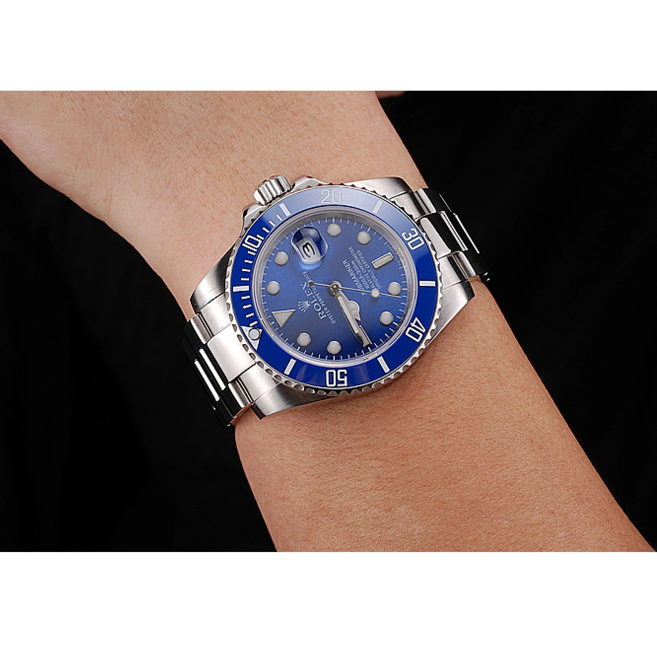 RepTime Watches 0310 Rolex Submariner Blue Bezel Blue Dial 98234