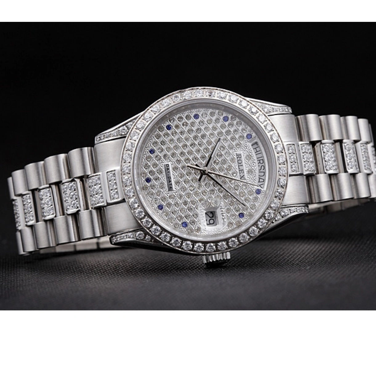 RepTime Watches 0307 Swiss Rolex Day-Date Diamonds-srl182 621612