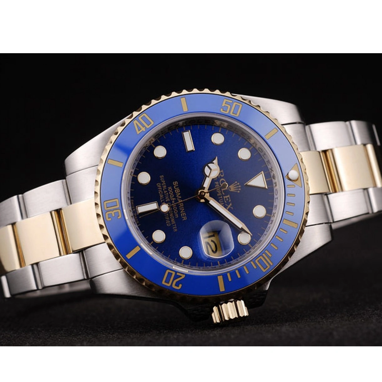 RepTime Watches 0311 Rolex Submariner Blue Bezel Blue Dial 98230