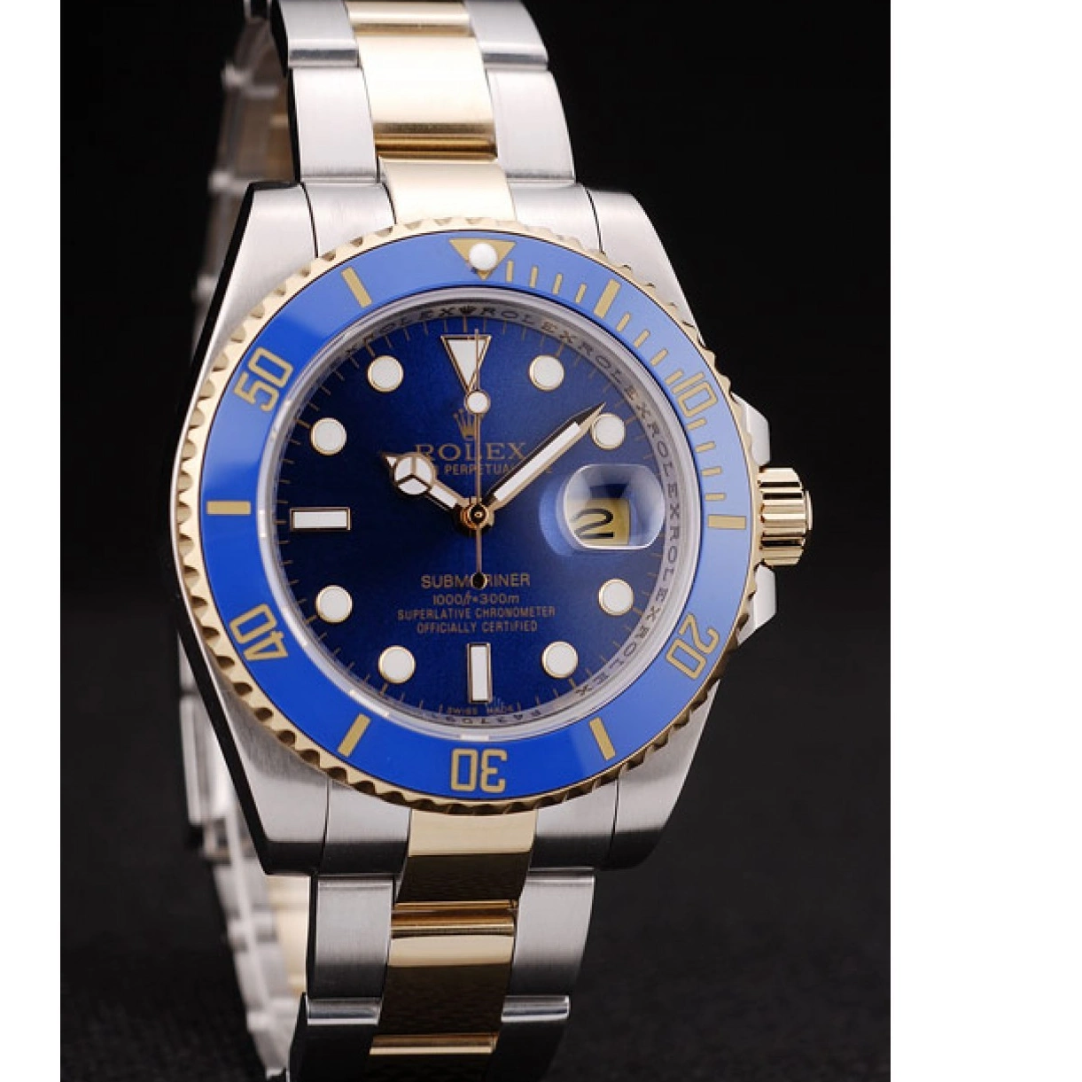 RepTime Watches 0311 Rolex Submariner Blue Bezel Blue Dial 98230