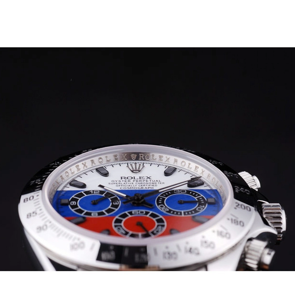 RepTime Watches 0313 Rolex Cosmograph Daytona Silver Bracelet Russian Flag Dial 7473