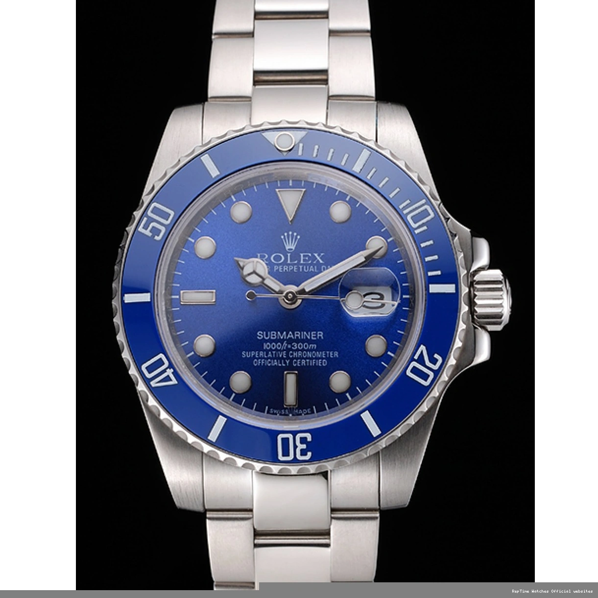 RepTime Watches 0310 Rolex Submariner Blue Bezel Blue Dial 98234