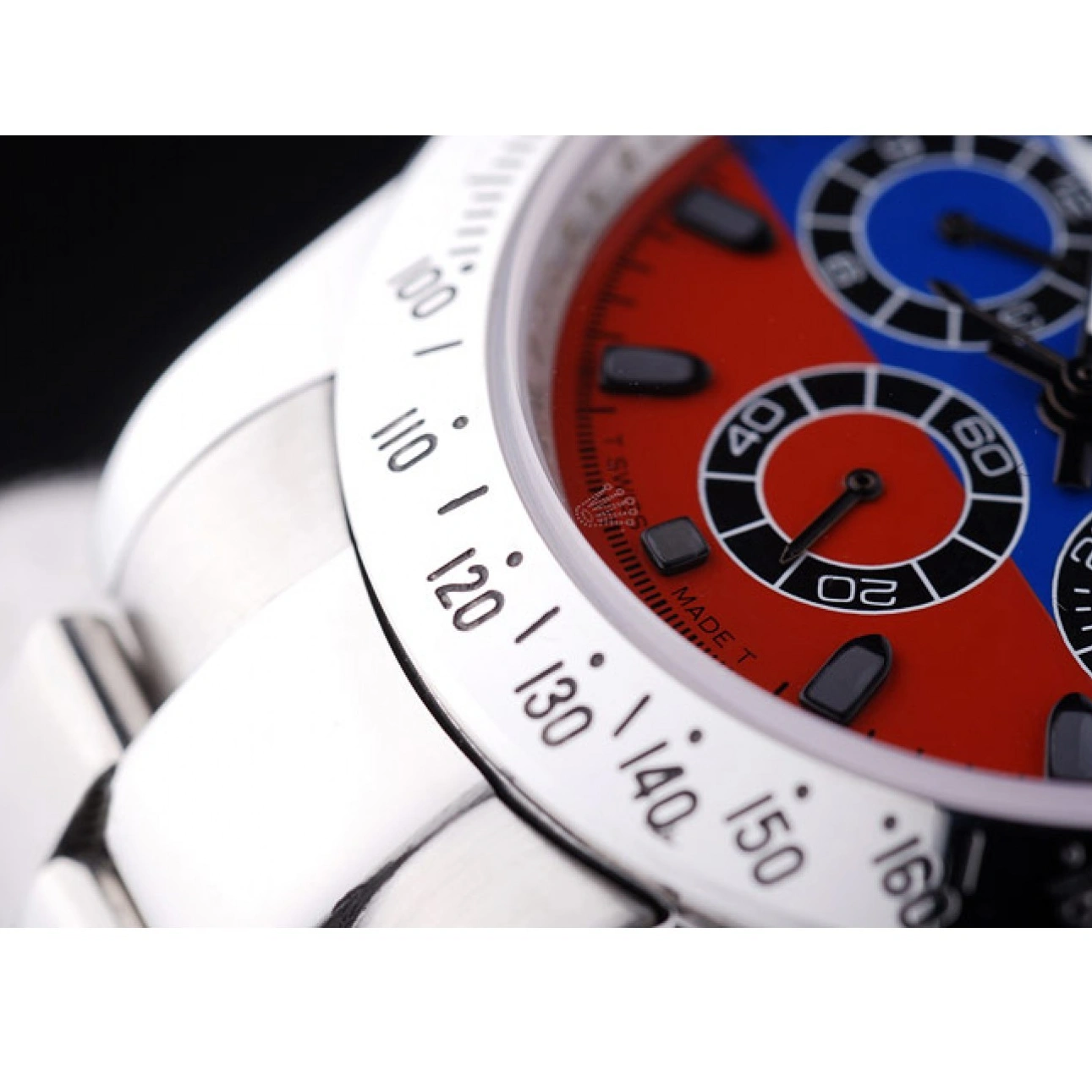 RepTime Watches 0313 Rolex Cosmograph Daytona Silver Bracelet Russian Flag Dial 7473